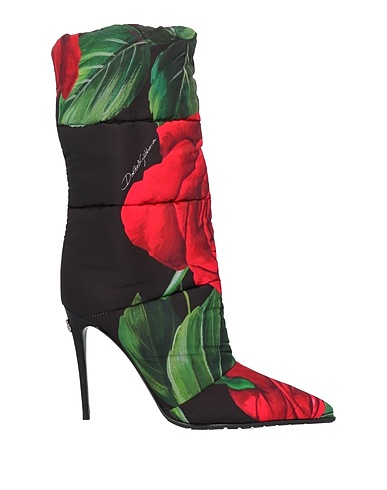 DOLCE&GABBANA Ankle boot Black 98% Polyester, 2% Calfskin