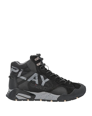 REPLAY Sneakers Black Soft Leather, Textile fibers