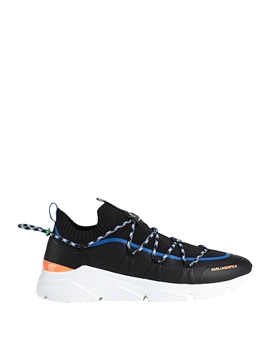 KARL LAGERFELD Sneakers Black Thermoplastic polyurethane, Polyester, Soft Leather