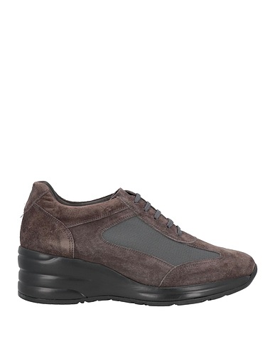BRIAN CRESS Sneakers Piombo Pelle, Fibre tessili