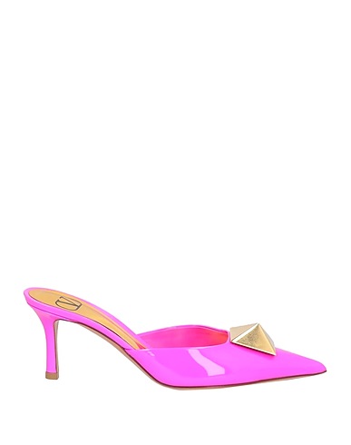VALENTINO GARAVANI Mules and clogs Fuchsia Soft Leather