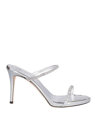 GIUSEPPE ZANOTTI Sandalen Silber Leder
