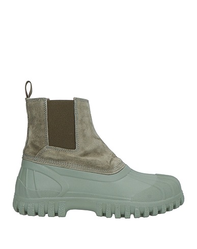 DIEMME Ankle boot Military green Leather, Rubber