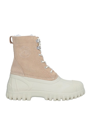 DIEMME Ankle boot Beige Leather, Shearling