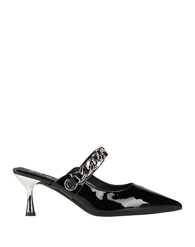 CULT Mules und Clogs Schwarz Leder