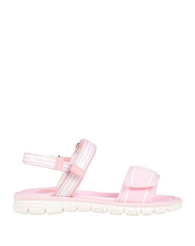 DOLCE&GABBANA Sandals Pink 39% Polyamide, 28% Calfskin, 23% Viscose, 10% Elastane