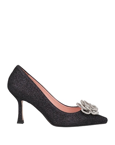 ANNA F. Pump Black Soft Leather