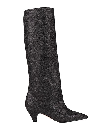 ANNA F. Boots Black Soft Leather