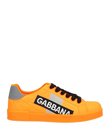DOLCE&GABBANA Sneakers Orange 96% Polyester, 2% Polyamide, 2% Fibreglass