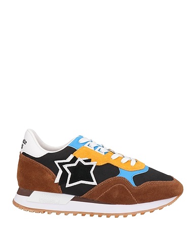 ATLANTIC STARS Sneakers Schwarz Leder, Gewebefasern