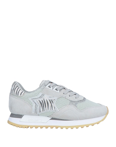 ATLANTIC STARS Sneakers Light grey Soft Leather, Textile fibres