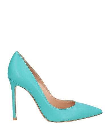 GIANVITO ROSSI Court Turquoise Soft Leather