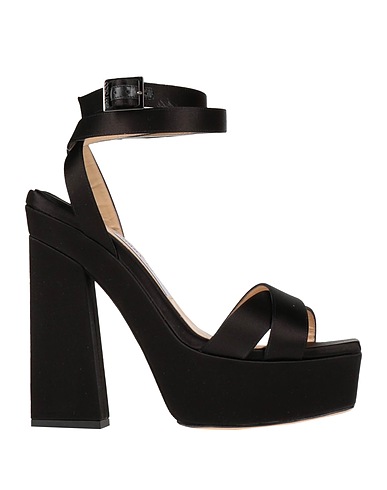 JIMMY CHOO Sandals Black Textile fibers