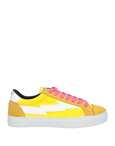 SANYAKO Sneakers Mustard Leather, Textile fibres