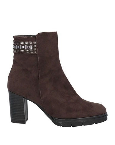 CINZIA SOFT Ankle boot Dark brown Textile fibers
