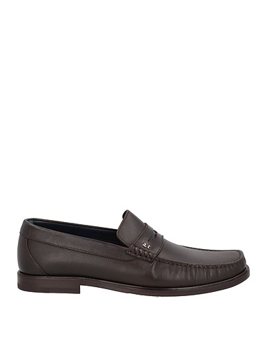 TESTONI Loafers Dark brown Soft Leather