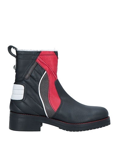 ZADIG&VOLTAIRE Ankle boot Black Leather, Textile fibres
