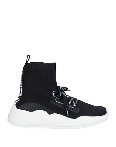 REPLAY Sneakers Black Textile fibres, Recycled fibers
