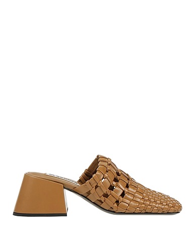 JIL SANDER Mules and clogs Khaki Soft Leather