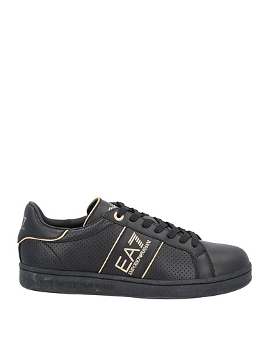 EA7 Sneakers Black Soft Leather