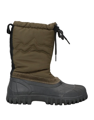 DIEMME Ankle boot Military green Textile fibres, Leather, Rubber