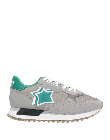 ATLANTIC STARS Sneakers Grey Soft Leather, Textile fibres