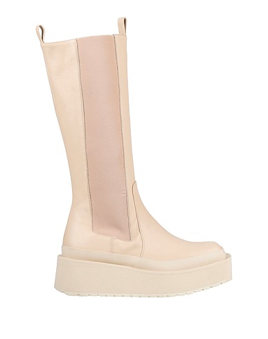 PALOMA BARCELÓ Boots Ivory Soft Leather
