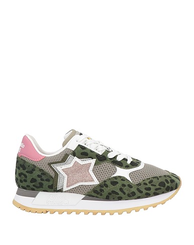 ATLANTIC STARS Sneakers Vert militaire Cuir, Fibres textiles