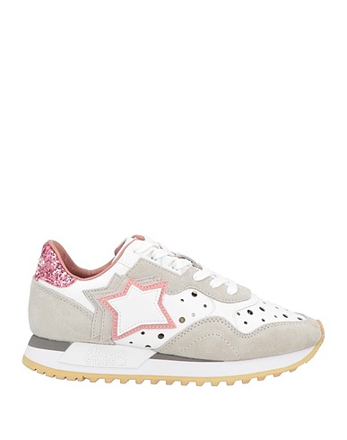 ATLANTIC STARS Sneakers White Textile fibers, Leather