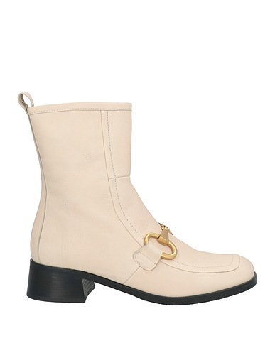 ELVIO ZANON Ankle boot Ivory Soft Leather