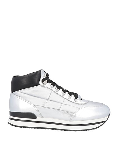 HOGAN Sneakers Silver Soft Leather