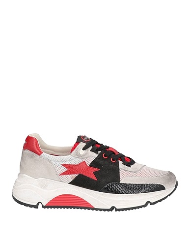 ISHIKAWA Sneakers Light grey Textile fibers, Leather