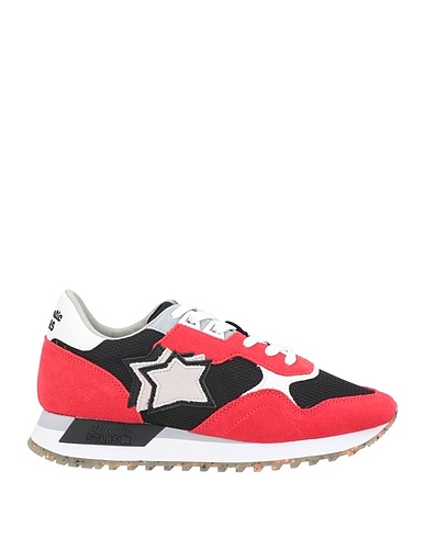 ATLANTIC STARS Sneakers Black Soft Leather, Textile fibres