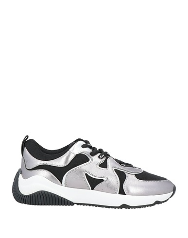 HOGAN FOOTWEAR Black Soft Leather, Textile fibres