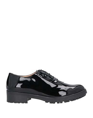 BRUGLIA Laced shoes Black Soft Leather