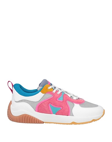 HOGAN Sneakers Grey Soft Leather, Textile fibers
