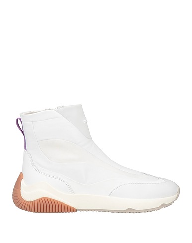 HOGAN Sneakers White Soft Leather, Textile fibers