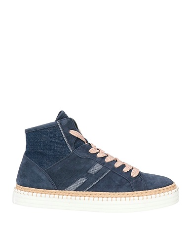 HOGAN Sneakers Navy blue Soft Leather
