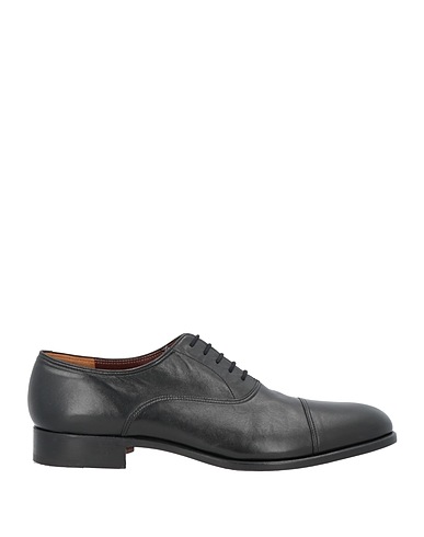FRATELLI ROSSETTI Laced shoes Black Soft Leather