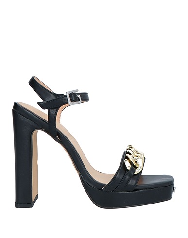 GAëLLE Paris Sandals Black Textile fibres