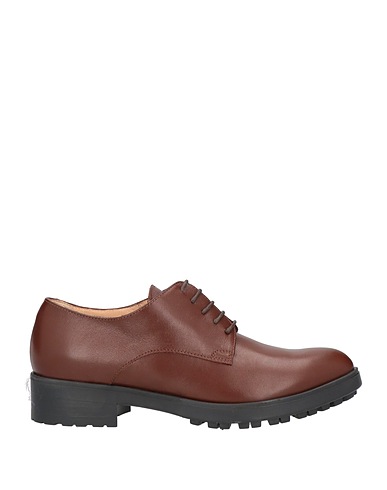 BRUGLIA Laced shoes Brown Soft Leather