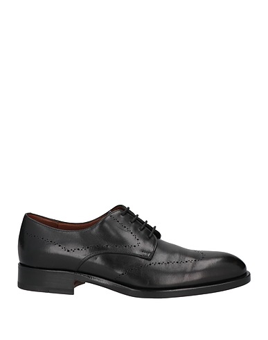 FRATELLI ROSSETTI Laced shoes Black Soft Leather