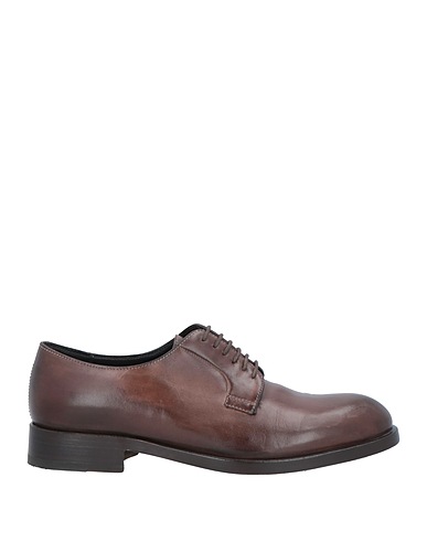 FRATELLI ROSSETTI Laced shoes Chocolate brown Soft Leather