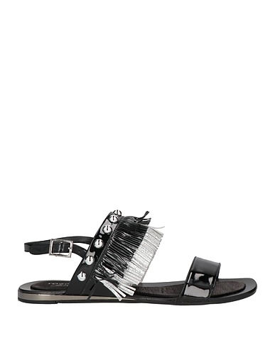 TOSCA BLU Sandals Black Textile fibers