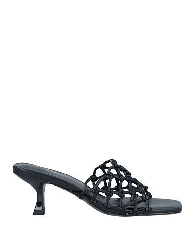 TOSCA BLU Sandals Black Textile fibers