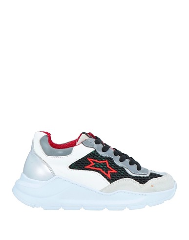 ISHIKAWA Sneakers Bianco Pelle, Fibre tessili