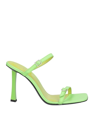 BY FAR Sandals VERDE LIME Soft Leather