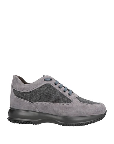 HOGAN Sneakers INTERACTIVE Grigio Pelle, Fibre tessili