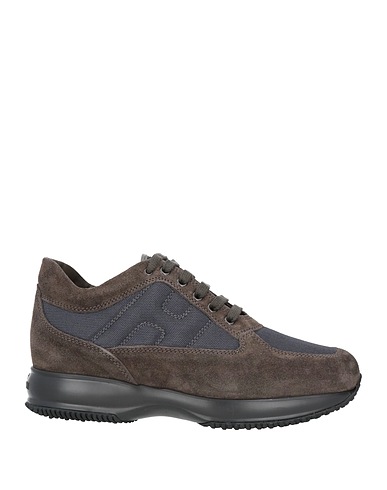 HOGAN Sneakers INTERACTIVE Piombo Pelle, Fibre tessili