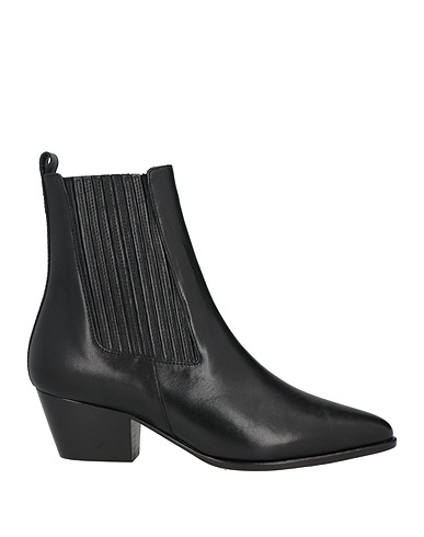 SANDRO Stiefelette Schwarz Leder